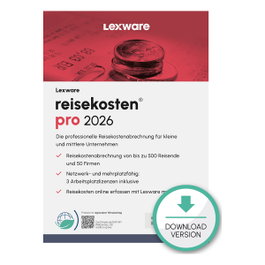 Lexware Reisekosten Pro 2026 - 1 Dispositivo, ABO - Descarga ESD