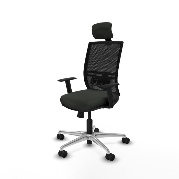PIQUERAS Y CRESPO Silla de oficina Yunquera con mecanismo Sincro/Traslack Negra PIQUERAS Y CRESPO Silla de oficina Yunquera con mecanismo Sincro/Traslack Negra