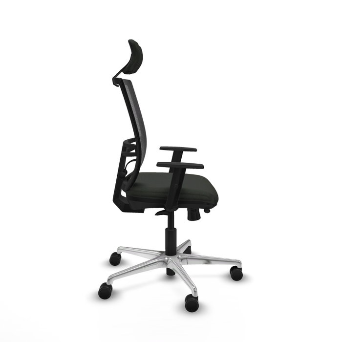 PIQUERAS Y CRESPO Silla de oficina Yunquera con mecanismo Sincro/Traslack Negra PIQUERAS Y CRESPO Silla de oficina Yunquera con mecanismo Sincro/Traslack Negra