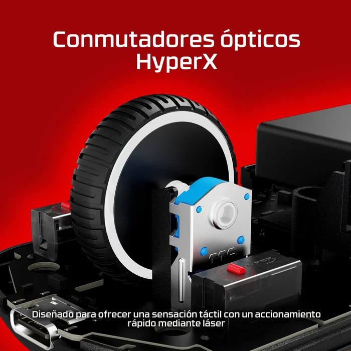 HyperX Pulsefire Saga Pro Ratón Gaming Inalámbrico Negro HyperX Pulsefire Saga Pro Ratón Gaming Inalámbrico Negro