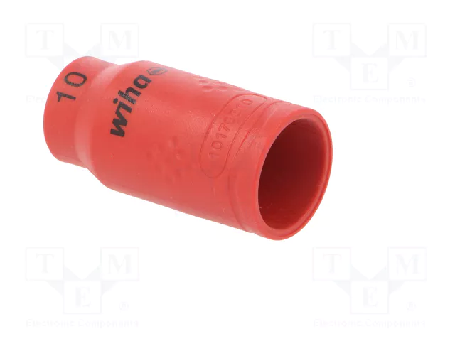 WIHA Vaso de 6 ángulos aislado HEX 10mm 3/8 de 45mm WIHA Vaso de 6 ángulos aislado HEX 10mm 3/8 de 45mm