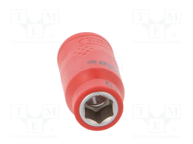 WIHA Vaso de 6 ángulos aislado HEX 10mm 3/8 de 45mm WIHA Vaso de 6 ángulos aislado HEX 10mm 3/8 de 45mm