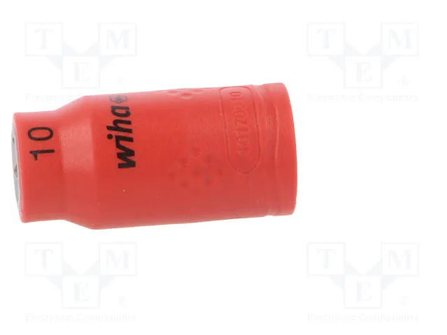 WIHA Vaso de 6 ángulos aislado HEX 10mm 3/8 de 45mm WIHA Vaso de 6 ángulos aislado HEX 10mm 3/8 de 45mm