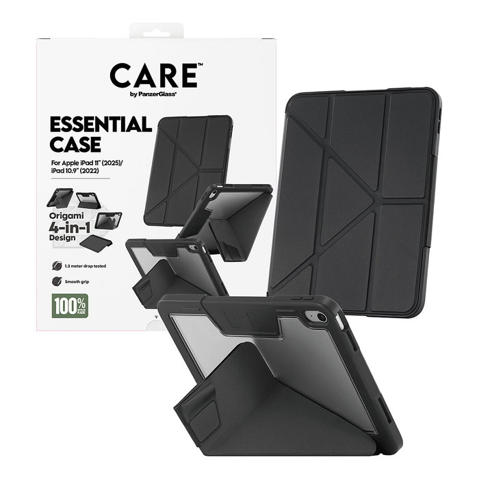 PanzerGlass CARE™ TPU Essential Case para iPad 11 pulgadas (2025), Negro PanzerGlass CARE™ TPU Essential Case para iPad 11 pulgadas (2025), Negro