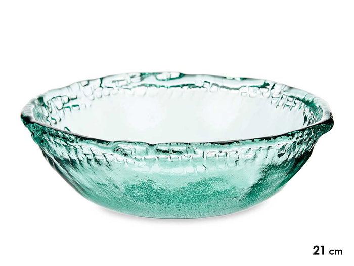 Giftdecor Jarrón Vidrio Azteca 21cm Transparente