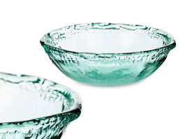 Giftdecor Jarron Vidrio Azteca 21 cm Cristal Transparente (Set de 6)