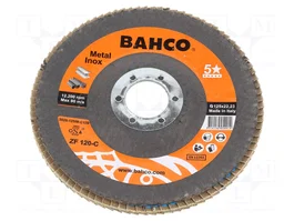 BAHCO Disco de lijado panelada 125mm granulación 120