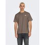 Camiseta de Manga Corta Hombre Only & Sons Onsdawson Reg Ss Vd Falcon Marrón claro 2-3 Años