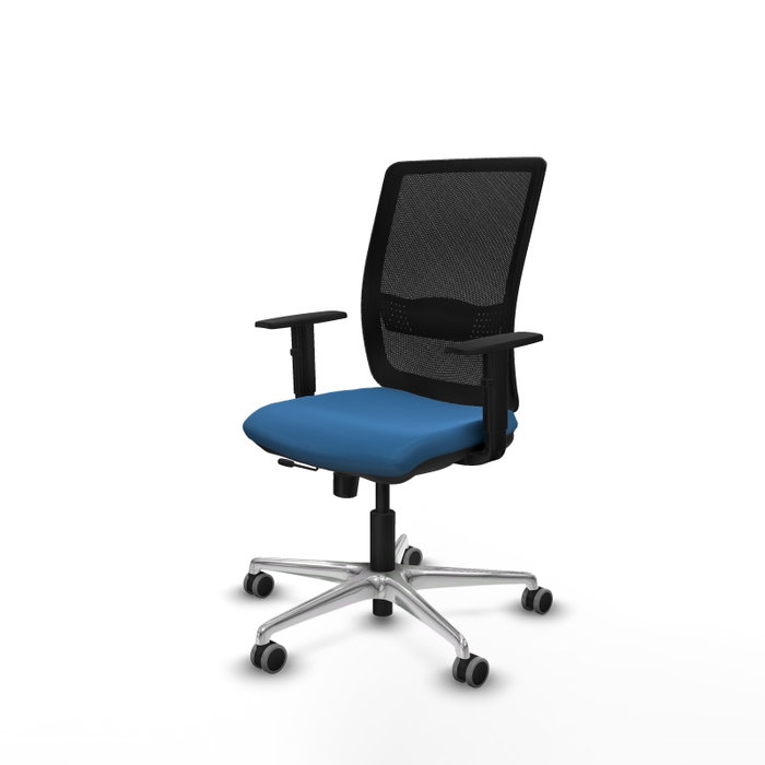 PIQUERAS Y CRESPO Silla de oficina Haches Azul claro y Negro