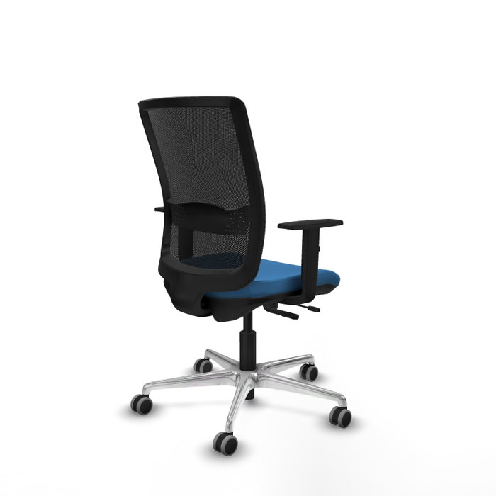 PIQUERAS Y CRESPO Silla de oficina Haches Azul claro y Negro