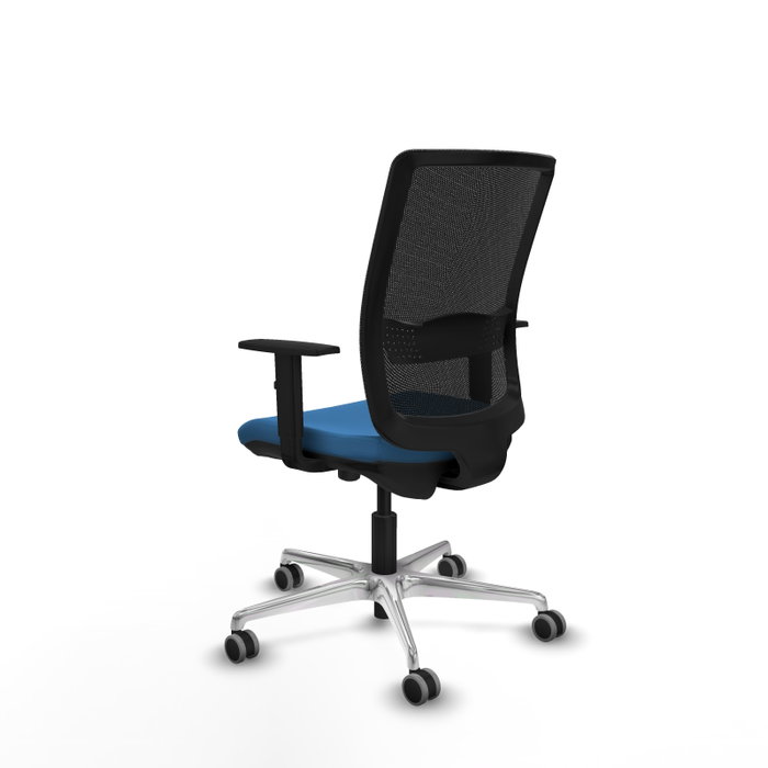 PIQUERAS Y CRESPO Silla de oficina Haches Azul claro y Negro