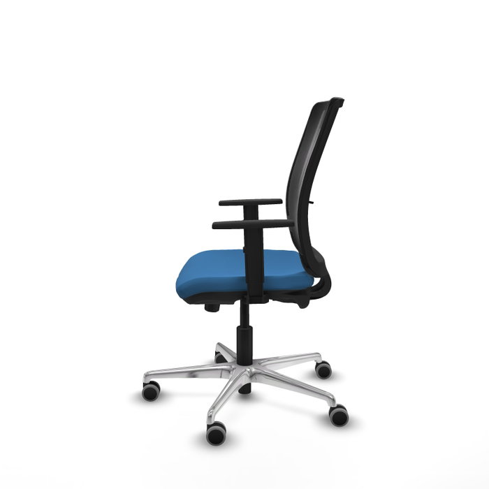 PIQUERAS Y CRESPO Silla de oficina Haches Azul claro y Negro