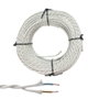 Edm Cable paralelo textil trenzado H07V-K 2 x 2,50 mm² blanco 100 m