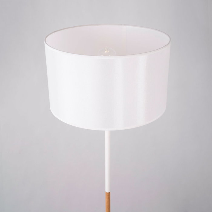 Lámpara de Suelo Puducherry [SKD-F1006] - Lámpara de Pie con Diseño Moderno para Salón, Dormitorio o Comedor - Apto para Bombilla LED E27