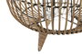 DKD Home Decor Portavelas de Ratán y Metal Natural