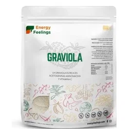 ENERGY FEELINGS Graviola Polvo 1Kg Vitamina C Suplemento Vegano