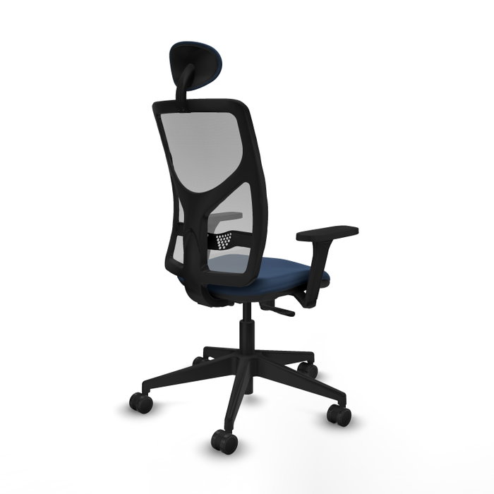 PIQUERAS Y CRESPO Silla de oficina Motilla con mecanismo Sincro, Azul marino y Gris PIQUERAS Y CRESPO Silla de oficina Motilla con mecanismo Sincro, Azul marino y Gris