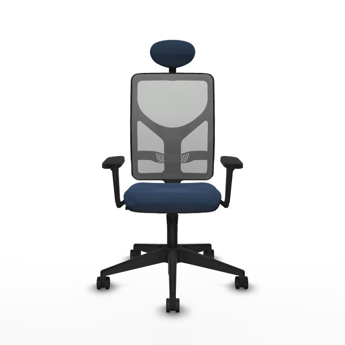 PIQUERAS Y CRESPO Silla de oficina Motilla con mecanismo Sincro, Azul marino y Gris PIQUERAS Y CRESPO Silla de oficina Motilla con mecanismo Sincro, Azul marino y Gris
