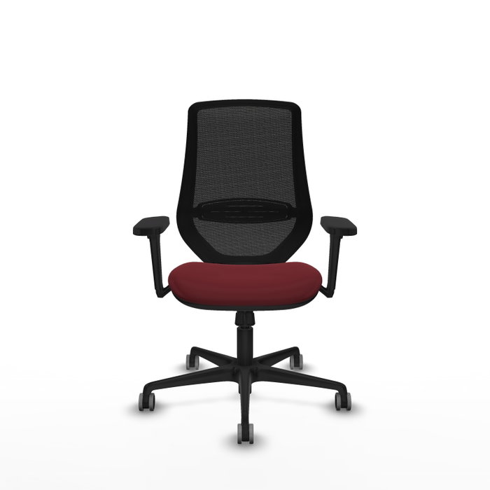 PIQUERAS Y CRESPO Silla de oficina Mardos con mecanismo Sincro, Granate y Negro PIQUERAS Y CRESPO Silla de oficina Mardos con mecanismo Sincro, Granate y Negro