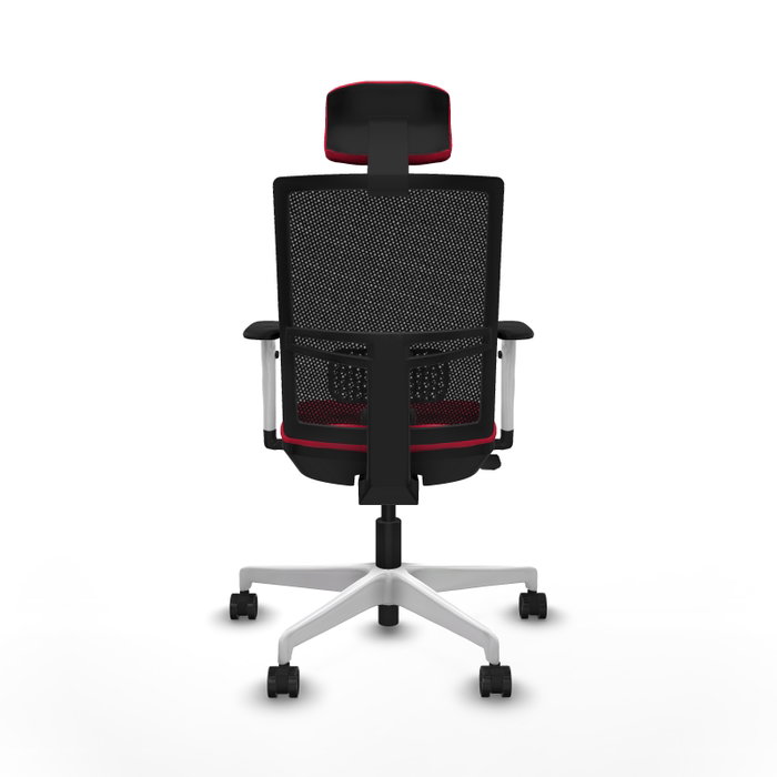PIQUERAS Y CRESPO Silla de oficina Yunquera con mecanismo Sincro/Traslack, Rojo y Negro PIQUERAS Y CRESPO Silla de oficina Yunquera con mecanismo Sincro/Traslack, Rojo y Negro