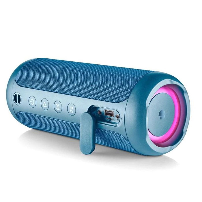NGS Roller Furia 2 Altavoz Bluetooth 30W Azul con Luces RGB