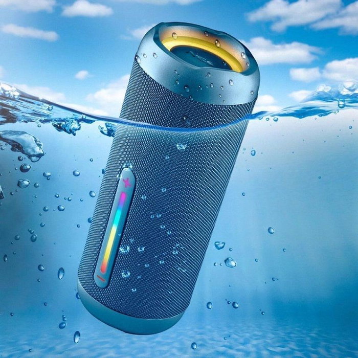NGS Roller Furia 2 Altavoz Bluetooth 30W Azul con Luces RGB
