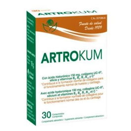 Bioserum Artrokum 30 Comprimidos - Suplemento para Articulaciones con Colágeno, Ácido Hialurónico, Silicio y Vitaminas