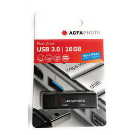 AgfaPhoto 10569 USB 3.0 16GB Tapa Negro