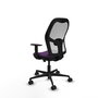 PIQUERAS Y CRESPO Silla de oficina Jorquera Morado/Blanco con mecanismo Sincro/Traslack
