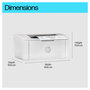 HP LaserJet M110w Impresora Láser Monocromo WiFi Blanca