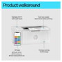 HP LaserJet M110w Impresora Láser Monocromo WiFi Blanca
