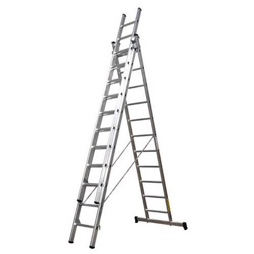 Homelux Escalera de Aluminio Triple 3,0+3,0+3,0 3X11P 18 Homelux Escalera de Aluminio Triple 3,0+3,0+3,0 3X11P 18