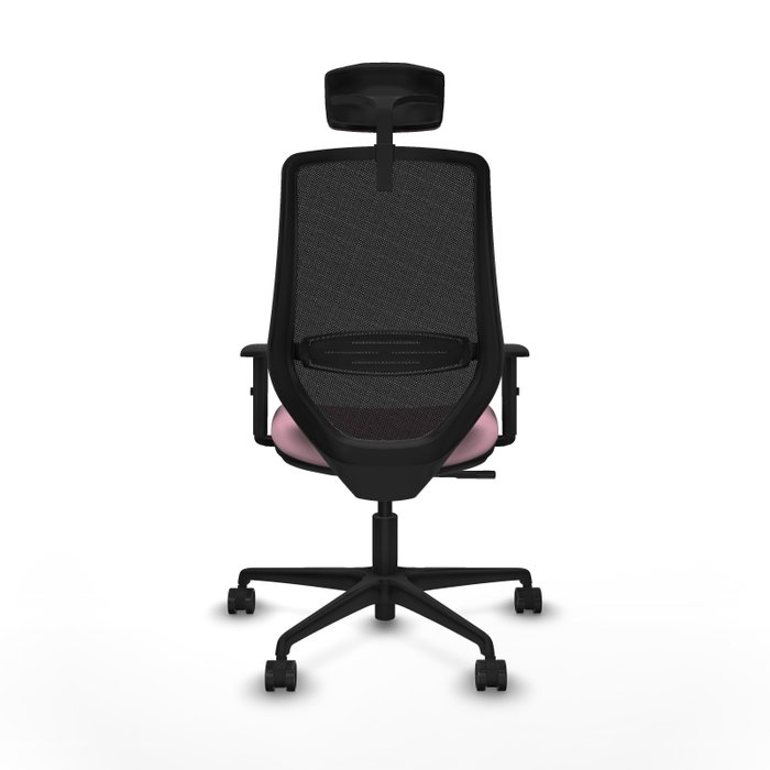 PIQUERAS Y CRESPO Silla de oficina Mardos con mecanismo Sincro, Rosa y Negro