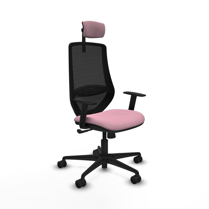 PIQUERAS Y CRESPO Silla de oficina Mardos con mecanismo Sincro, Rosa y Negro PIQUERAS Y CRESPO Silla de oficina Mardos con mecanismo Sincro, Rosa y Negro