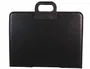 Q-connect Cartera Portadocumentos Negra con Asa y Cremallera DIN A3 (420x297 mm) - 465 x 360 x 40 mm
