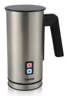 Tristar MK-2277 Espumador y Calentador de Leche Automático, Función Caliente y Fría, 550W, 150 ml Espuma / 300 ml Calentar, Negro y Acero Inoxidable Tristar MK-2277 Espumador y Calentador de Leche Automático, Función Caliente y Fría, 550W, 150 ml Espuma / 300 ml Calentar, Negro y Acero Inoxidable