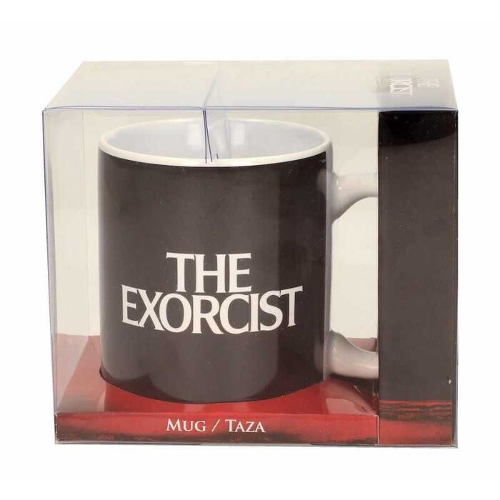 SD Toys Taza de Cerámica Coleccionable El Exorcista con Póster Oficial - Película de Terror, Apta para Microondas, 300ml