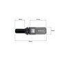 Omp Juego de 20 Tornillos con Protector de Aluminio M12x1.25 Negro/Plata
