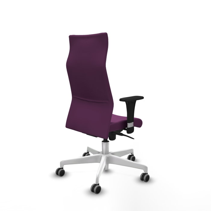 PIQUERAS Y CRESPO Sillón Albacete con Mecanismo Sincro y Similpiel Morado