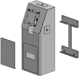 Ergonomic Solutions SpacePole Mini Kiosk Wall Mounted para Aplicaciones de Autoservicio