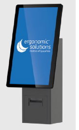 Ergonomic Solutions SpacePole Mini Kiosk Soporte de Pared para Pantallas hasta 27 pulgadas