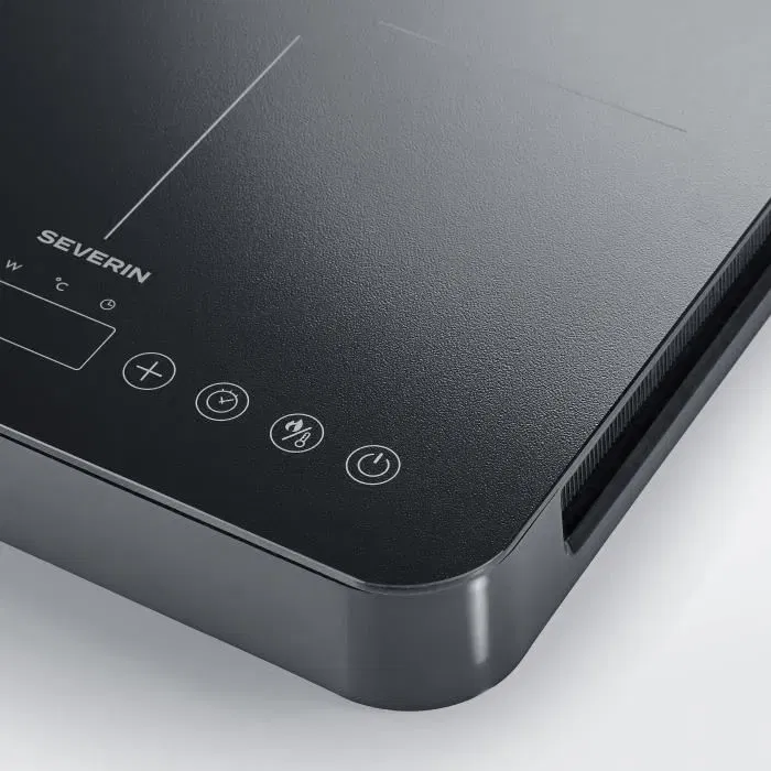 Severin Placa de Cocción Portátil DK9194 - 2 Quemadores, 10 Niveles de Potencia, 3400 W