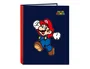 Safta Carpeta de 4 Anillas Mixtas Super Mario World Folio