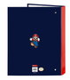 Carpeta de anillas Super Mario World Azul marino A4 26.5 x 33 x 4 cm