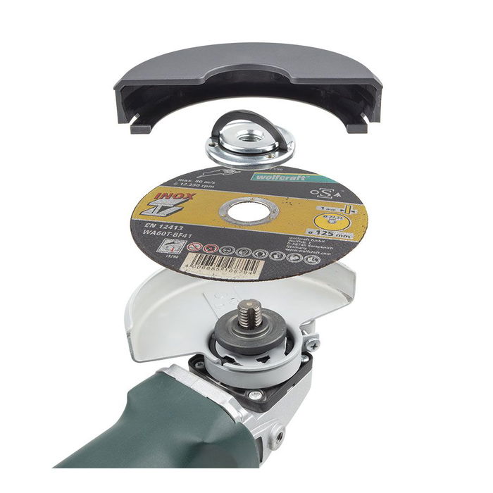 Wolfcraft Tuerca de Fijación Rápida para Amoladora Angular M14 Ø 45 mm