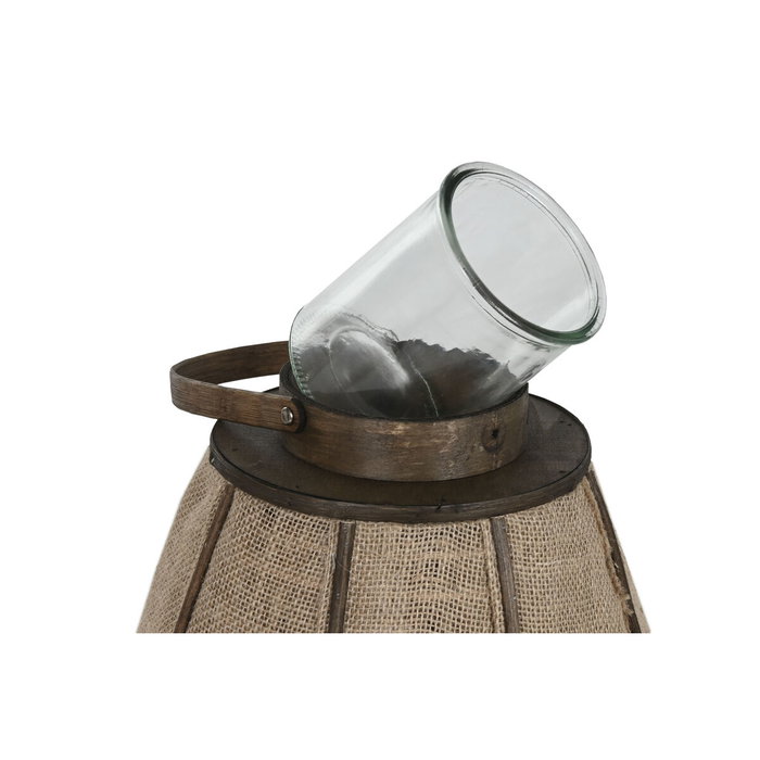 DKD Home Decor Portavelas de Yute y Bambú Natural 41,5x41,5x72 cm DKD Home Decor Portavelas de Yute y Bambú Natural 41,5x41,5x72 cm