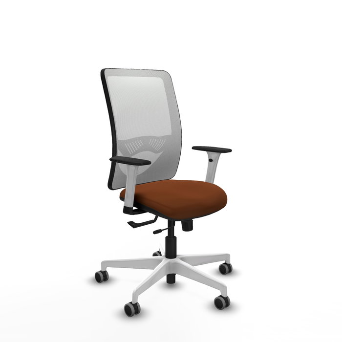 PIQUERAS Y CRESPO Silla de oficina Zulema Marrón y Blanco PIQUERAS Y CRESPO Silla de oficina Zulema Marrón y Blanco