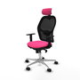PIQUERAS Y CRESPO Silla de oficina Jorquera Rosa y Negro