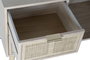 DKD Home Decor Mueble TV Scandi Rejilla Natural Dorado 120 x 60 x 42 cm