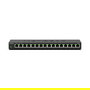 NETGEAR GS316v3 - Switch de Escritorio Gigabit No Administrado de 16 Puertos para Montaje en Pared, Negro, 10/100/1000